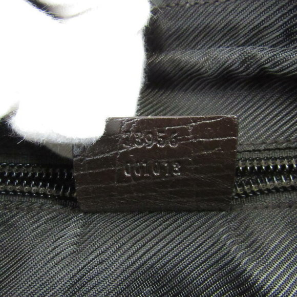 Gucci GG Supreme Shoulder Bag Canvas Leather Brown Beige - Picture 10 of 16